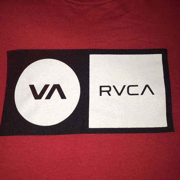 Red RVCA standard tee shirt - Picture 2 of 4